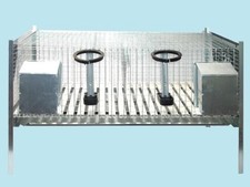 GABBIE GABBIA PER CONIGLI DOPPIE ANTITOPO Art. 360.01B CM.L100xP55xH70