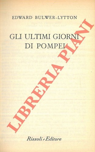 Letteratura inglese bulwer - inglese,