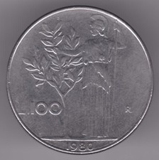 Moneta Italia 100 Lire 1980