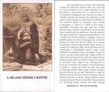 RARO SANTINO  DI S. MELANIA