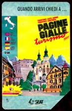 G 173 C&C 2230 SCHEDA TELEFONICA USATA PAGINE GIALLE TRENTINO 10.000 L. 2^A QUAL