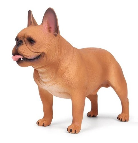 Orange bulldog dog animal toy - animal,