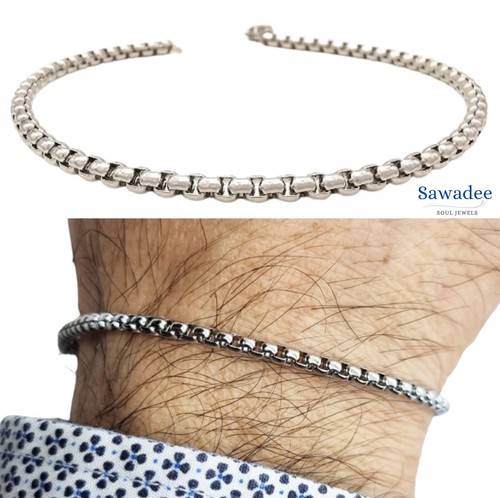 Bracciale uomo acciaio - da, in