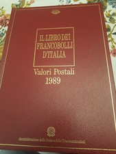 Libro Di Francobolli D'Italia 1989