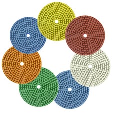 Disco Abrasivo Diamantato Ø100 Grana 50-3000 Gres Piastrelle Pietra Marmo Ø8mm