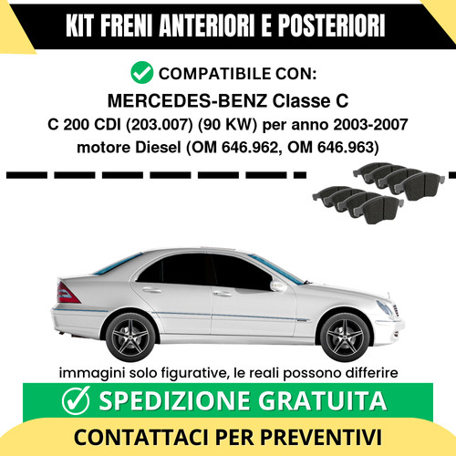 Pastiglie freno ant post - freno, +
