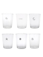 Set 6 bicchieri in vetro