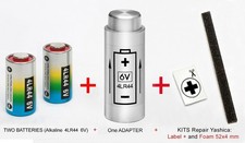 ADATTATORE + BATTERIA 6V LR44
