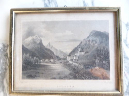 Gravure ancienne xixe - xixe, splÜgen