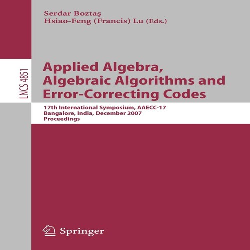Applied algebra algebraic - algebra,