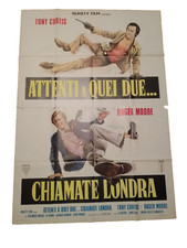 manifesto poster 4F ATTENTI A QUEI DUE CHIAMATE LONDRA T.CURTIS R.MOORE 1974 B95