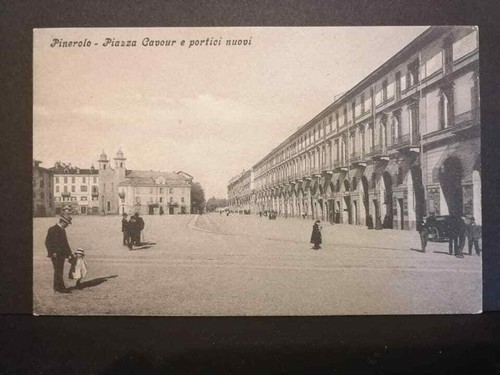 Cartolina pinerolo piazza - cartolina,