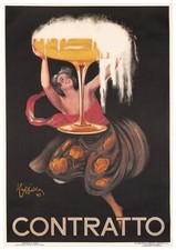 Leonetto Cappiello, c.a.  1970s - CONTRATTO - Advertising vintage affiche