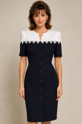 Abito vintage anni leslie - abito, 90