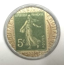 Gettone Francobollo 5 CENTIMES