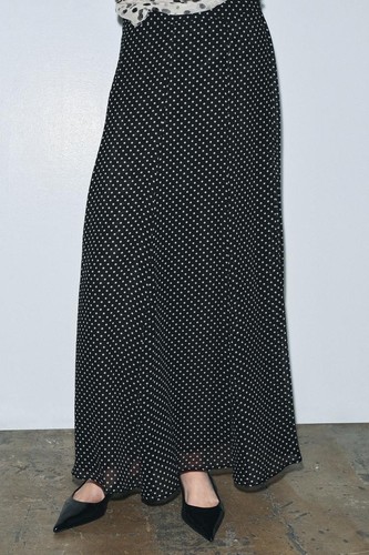 Maxi gonna pois zara zw - pois,