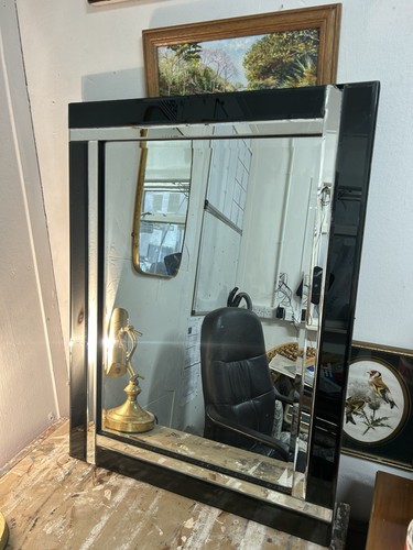 Specchio parete nero stile - specchio,