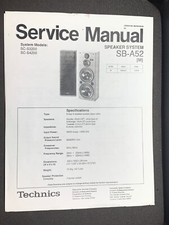 Technics SB-A52 M Manuale di