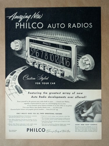 Autoradio philco moderna - philco, anni