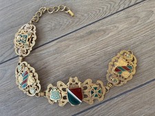 Brass Enameled Chain -