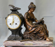 Pendule en régule  MOREAU "