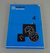 Depliant / Brochure VDO Strumenti Marini Edizione 09/1980