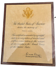 Certificato commemorativo
