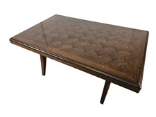 Tavolo Art Decò anni '50 | Tavolo allungabile in quercia | Tavolo con prolunghe