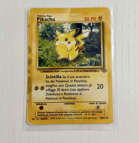 Pikachu card italiana - pikachu,