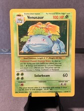 Pokemon TCG Venusaur Set Base Illimitato #15/102 Holo Raro WOTC VINTAGE 1999 MP