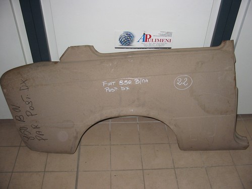 Parafango fiancata posteriore - parafango,