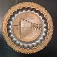 Piatto decorativo in rame