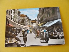 (FG.Q41) BOLZANO - PIAZZA DELLE ERBE, MERCATO animata e BAR VALLY (vg 1964)