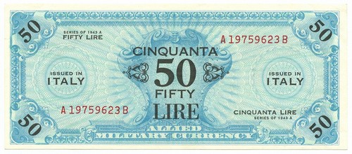Lire occupazione americana - lire,