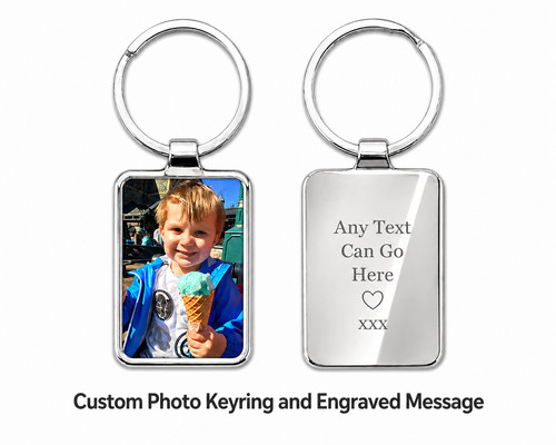 Personalised photo keyring - personalised,