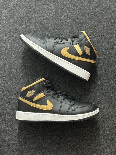 Nike jordan mid nero - nero, oro