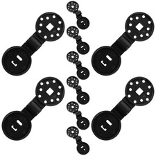 25 Pezzi Clip Rete Parasole in Plastica Clip in Panno Nero per Parasole Serra