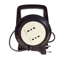Avvolgicavo Elettrico 10M Prolunga Elettrica 2 Presa Bivalente 3 Poli