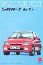 Suzuki Swift GTi 1987 depliant