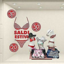 ADESIVO SALDI  A COLORI SCONTI