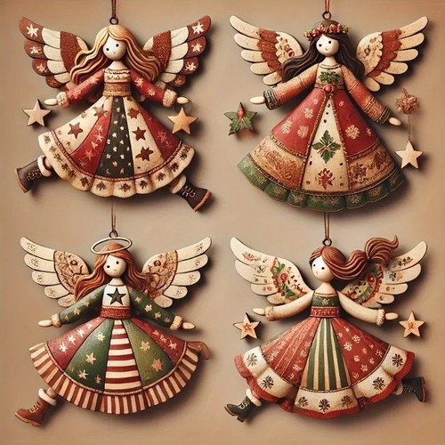 Pezzi ornamenti angelo in - ornamenti,