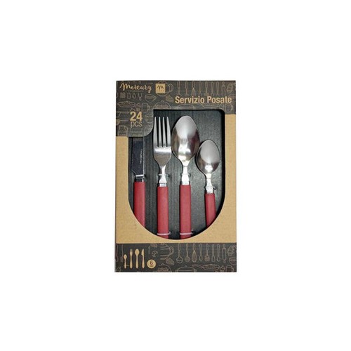 Set posate acciaio con - set,