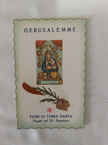 Antico santino reliquia fiori - antico,