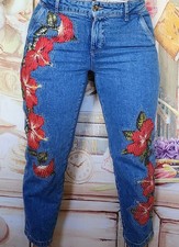Jeans Zara Upcycled ricamati