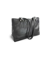 Borsa donna in pelle nera con