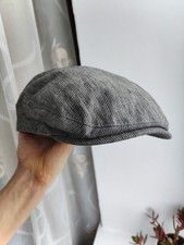 Cappello berretto piatto lino