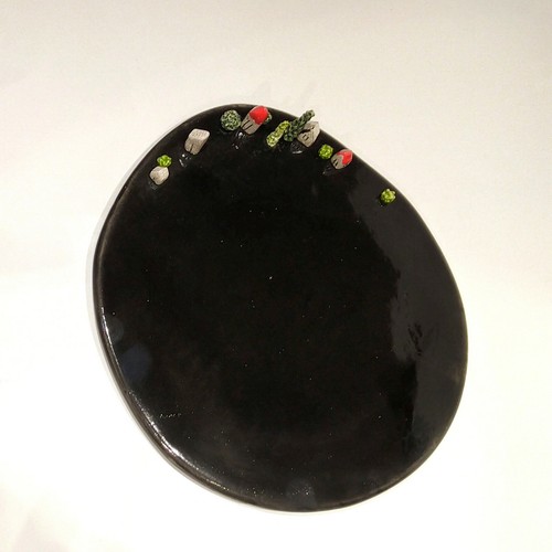 Piatto ceramica decorato - ceramica,