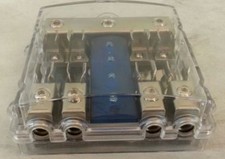 Distributore di corrente con portafusibili a 4 uscite e indicazione led