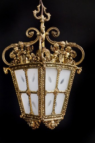 Antico lampadario lanterna - antico,