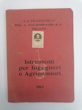  La Filotecnica, Salmoiraghi 1912 Catalogo Strumenti Per Ingegneri E Agrimensori